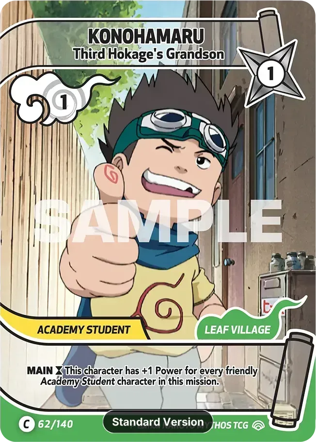 Konohamaru - Third Hokage's Grandson — Shinobi Shiren — Naruto Mythos TCG