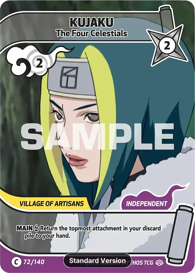 Kujaku - The Four Celestials from Shinobi Shiren - Naruto Mythos TCG