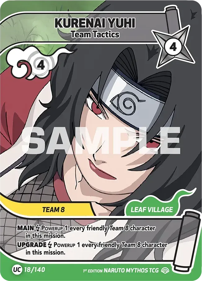 Kurenai Yuhi - Team Tactics from Shinobi Shiren - Naruto Mythos TCG