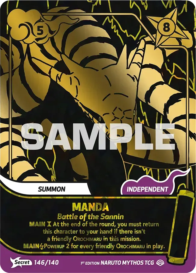 Manda - Battle of the Sannin — Shinobi Shiren — Naruto Mythos TCG