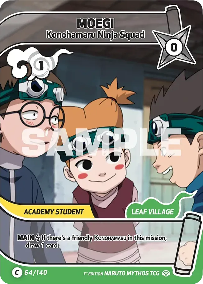 Moegi - Konohamaru Ninja Squad — Shinobi Shiren — Naruto Mythos TCG