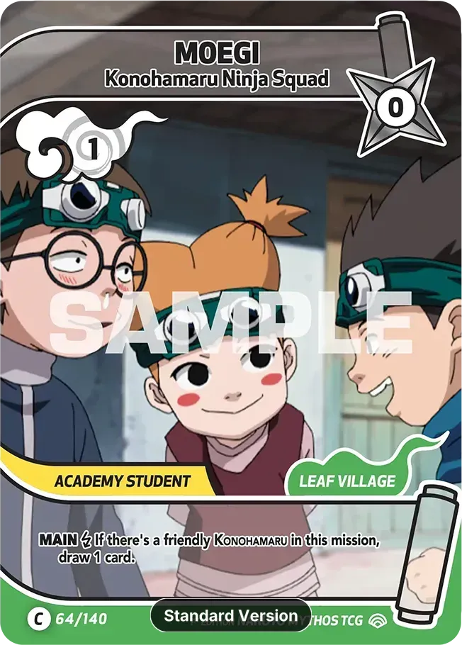 Moegi - Konohamaru Ninja Squad — Shinobi Shiren — Naruto Mythos TCG