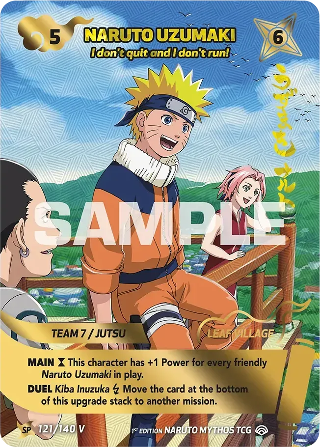 Naruto Uzumaki - "I don't quit and I don't run!" — Shinobi Shiren — Naruto Mythos TCG