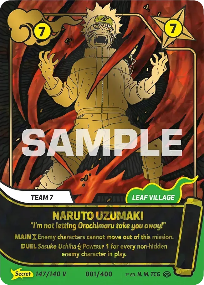 Naruto Uzumaki - "I'm not letting Orochimaru take you away!" — Shinobi Shiren — Naruto Mythos TCG