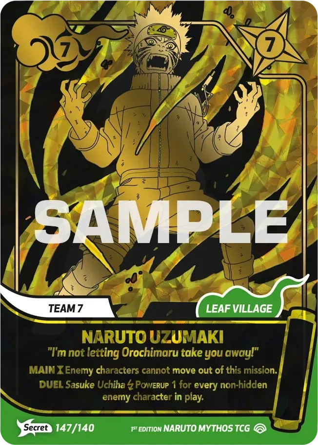 Naruto Uzumaki - "I'm not letting Orochimaru take you away!" — Shinobi Shiren — Naruto Mythos TCG