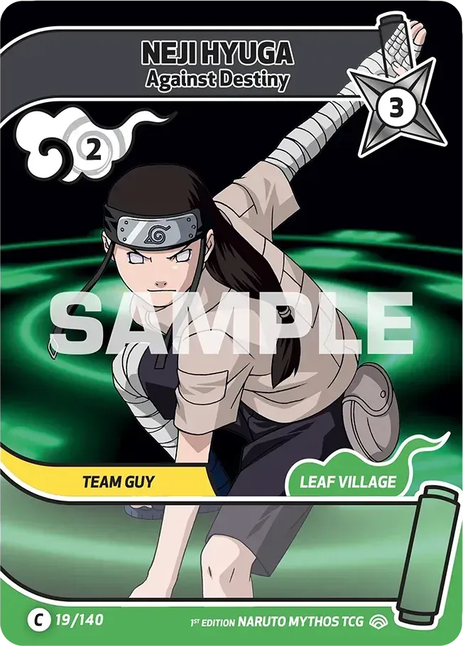 Neji Hyuga - Against Destiny — Shinobi Shiren — Naruto Mythos TCG