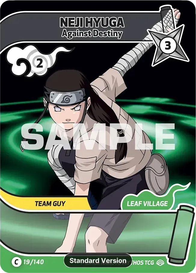 Neji Hyuga - Against Destiny — Shinobi Shiren — Naruto Mythos TCG