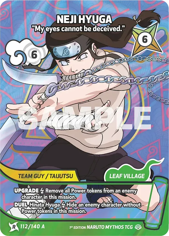 Neji Hyuga - "My eyes cannot be deceived." — Shinobi Shiren — Naruto Mythos TCG