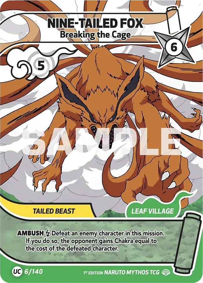 Nine-Tailed Fox - Breaking the Cage — Shinobi Shiren — Naruto Mythos TCG
