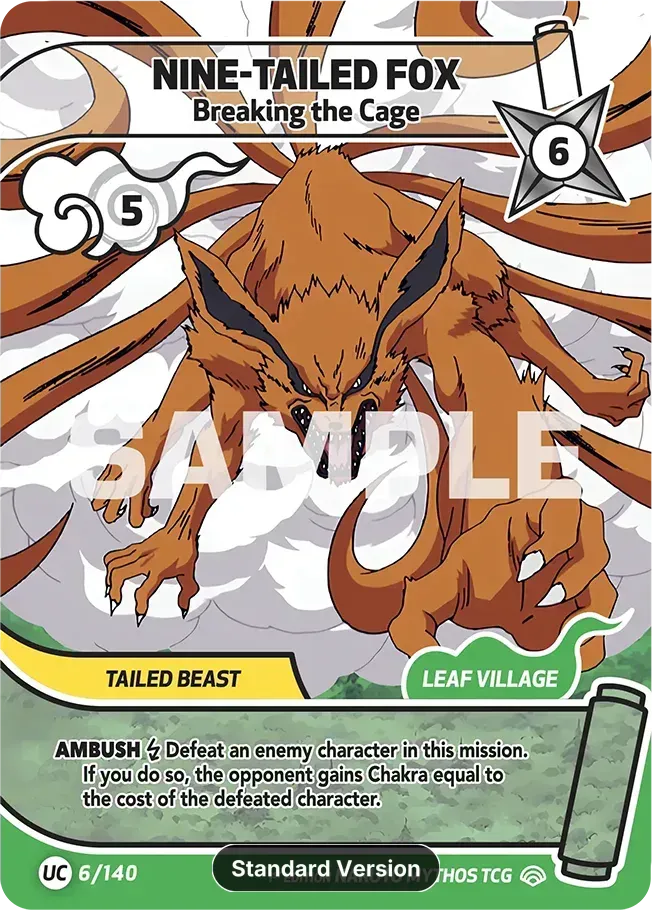 Nine-Tailed Fox - Breaking the Cage — Shinobi Shiren — Naruto Mythos TCG