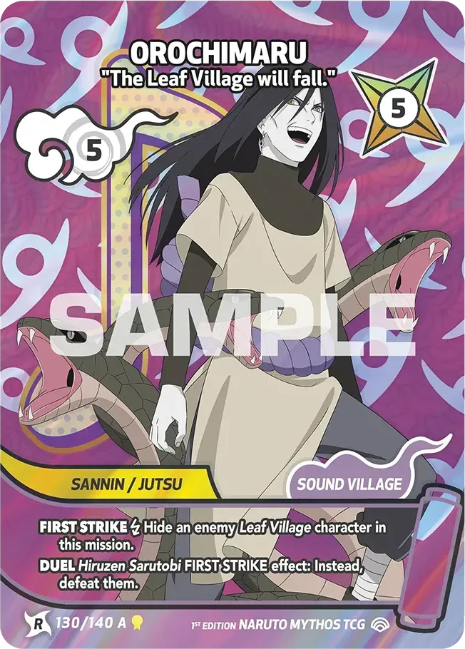 Orochimaru - "The Leaf Village will fall." — Shinobi Shiren — Naruto Mythos TCG