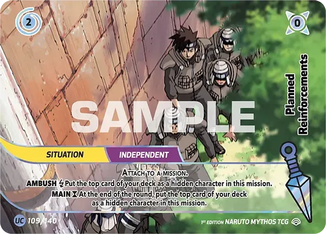 Planned Reinforcements — Shinobi Shiren — Naruto Mythos TCG