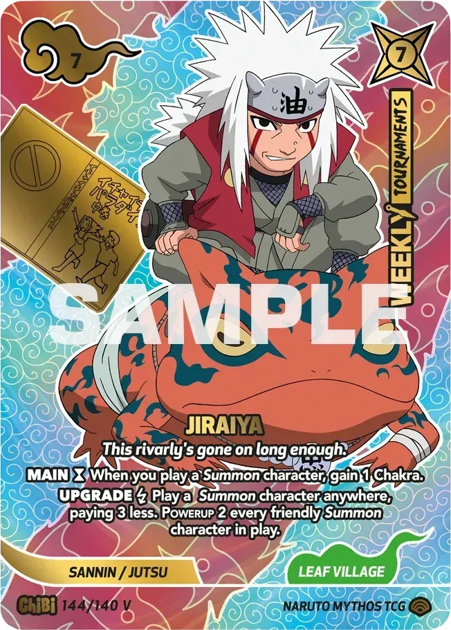Jiraiya - "This rivalry's gone on long enough." — Shinobi Shiren Promos — Naruto Mythos TCG