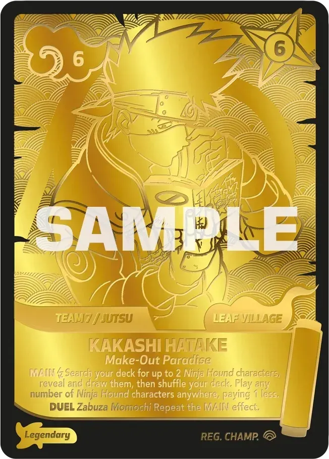 Kakashi Hatake - Make-Out Paradise — Shinobi Shiren Promos — Naruto Mythos TCG