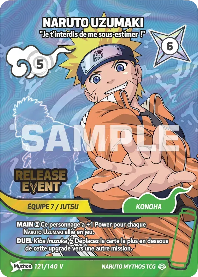 Naruto Uzumaki - "Je t'interdis de me sous-estimer!" — Shinobi Shiren Promos — Naruto Mythos TCG