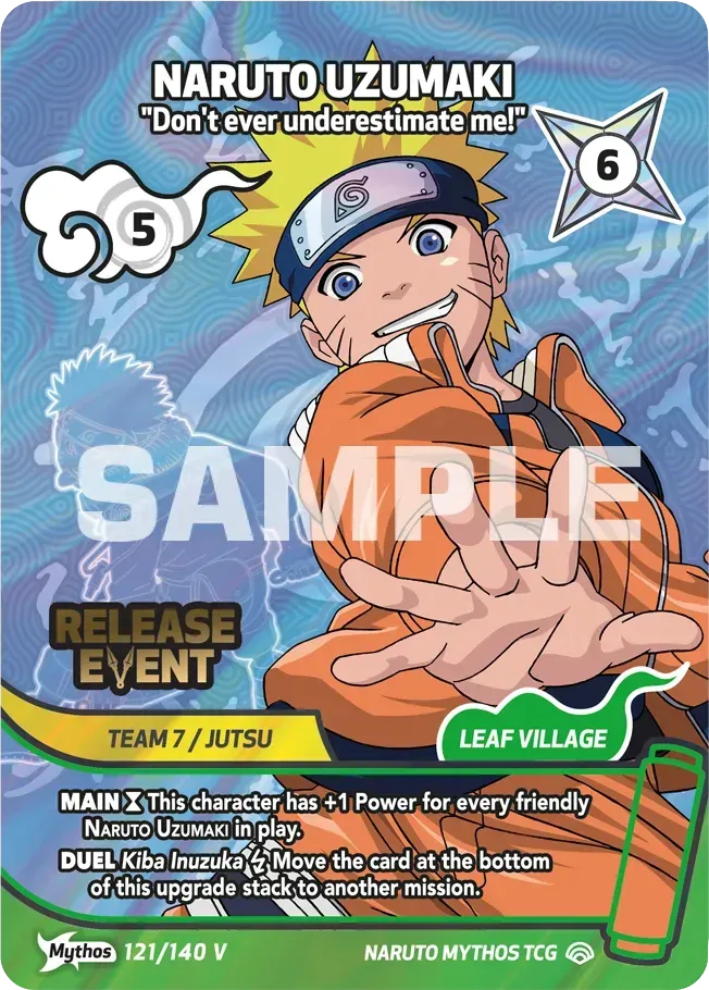 Naruto Uzumaki - "Don't ever underestimate me!" — Shinobi Shiren Promos — Naruto Mythos TCG