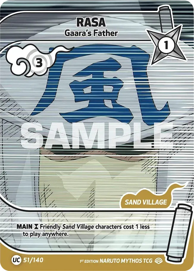 Rasa - Gaara's Father — Shinobi Shiren — Naruto Mythos TCG