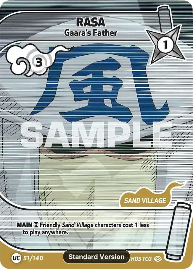 Rasa - Gaara's Father — Shinobi Shiren — Naruto Mythos TCG