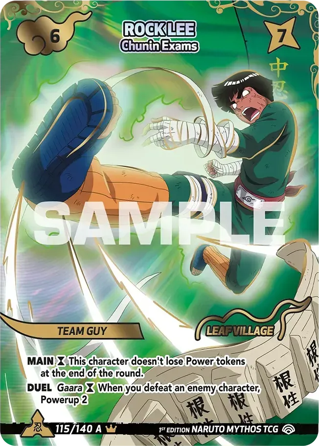 Rock Lee - Chunin Exams from Shinobi Shiren - Naruto Mythos TCG