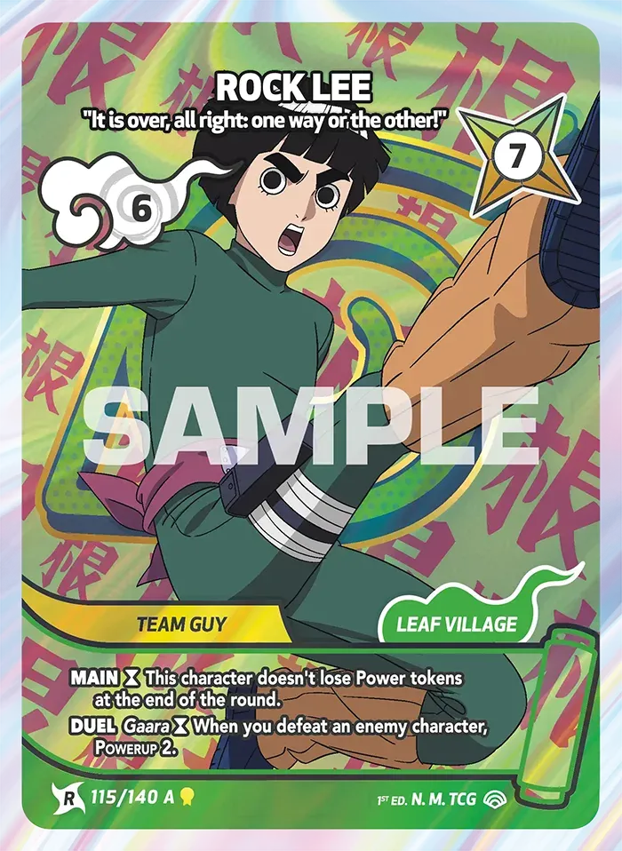 Rock Lee - "It is over, all right: one way or the other!" — Shinobi Shiren — Naruto Mythos TCG