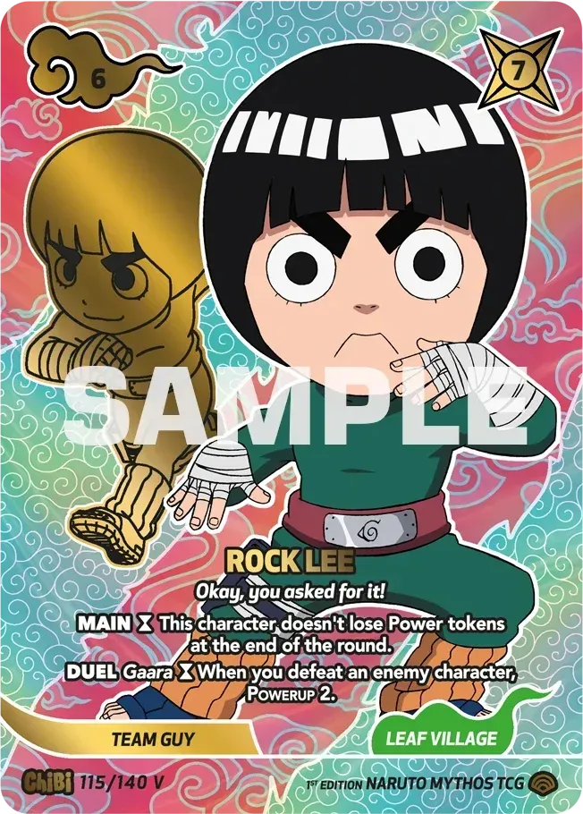 Rock Lee - "Okay, you asked for it!" — Shinobi Shiren — Naruto Mythos TCG