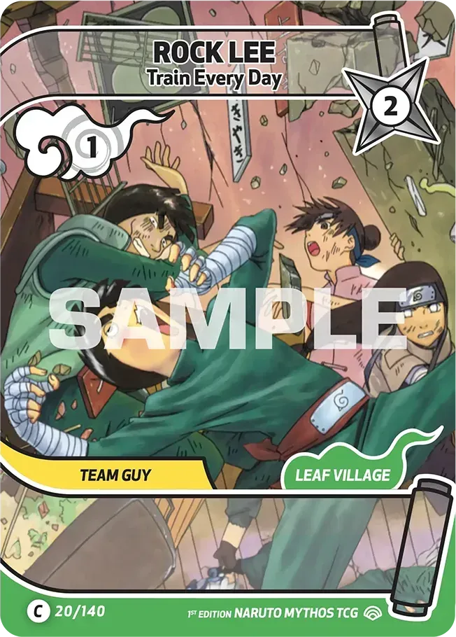 Rock Lee - Train Every Day — Shinobi Shiren — Naruto Mythos TCG
