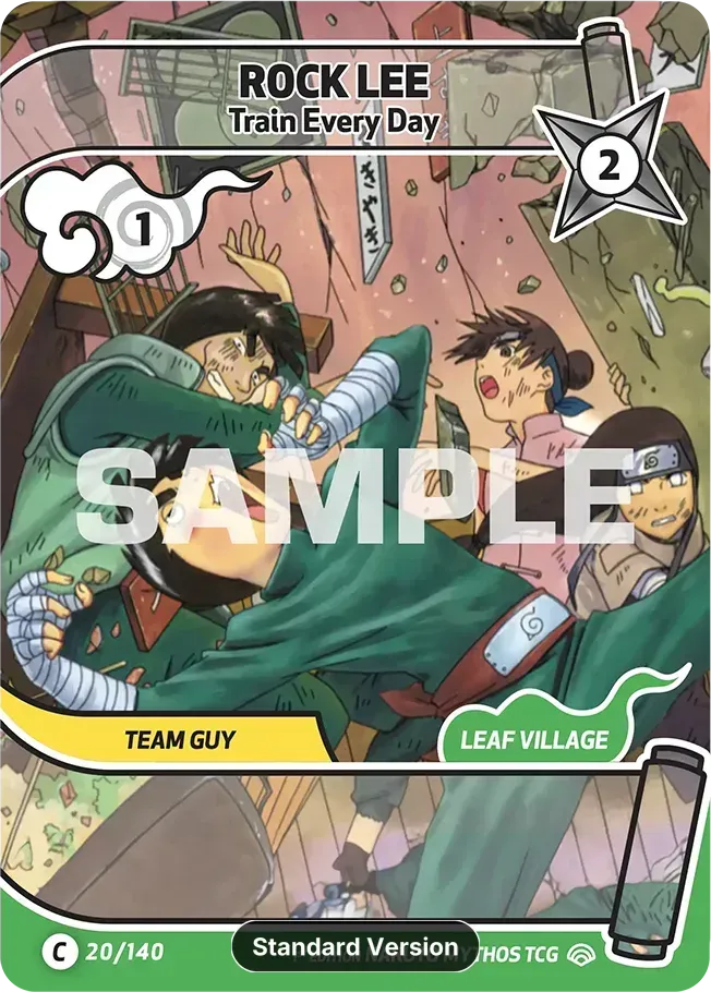 Rock Lee - Train Every Day — Shinobi Shiren — Naruto Mythos TCG