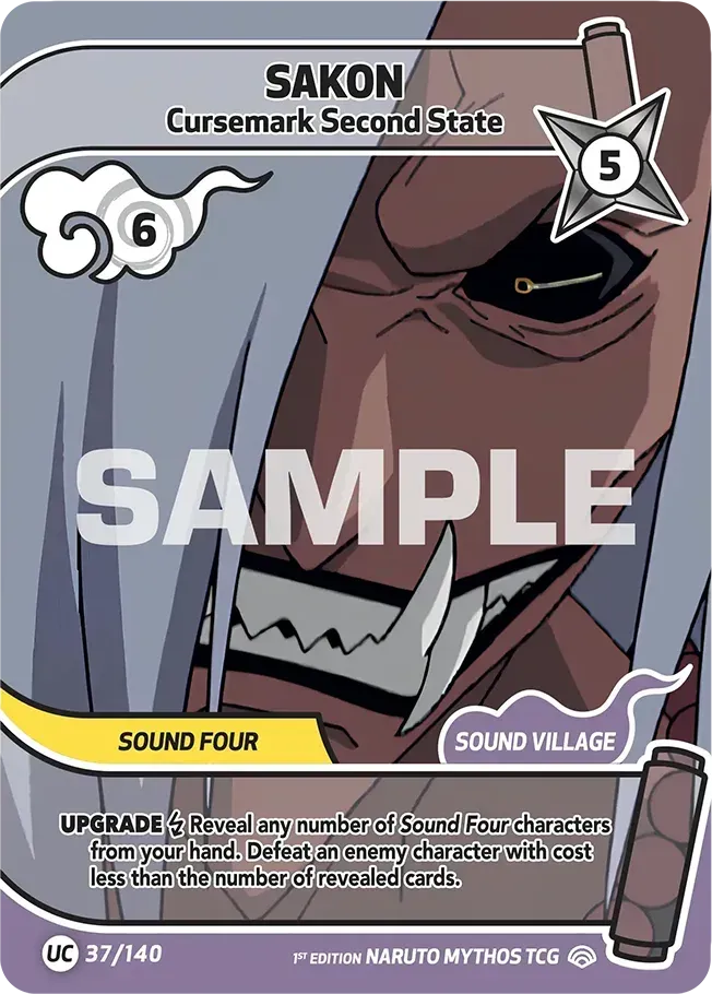 Sakon - Cursemark Second State — Shinobi Shiren — Naruto Mythos TCG