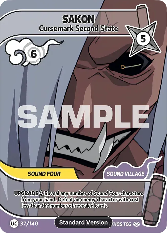 Sakon - Cursemark Second State — Shinobi Shiren — Naruto Mythos TCG