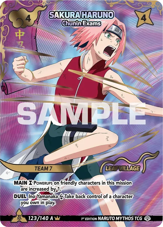Sakura Haruno - Chunin Exams — Shinobi Shiren — Naruto Mythos TCG