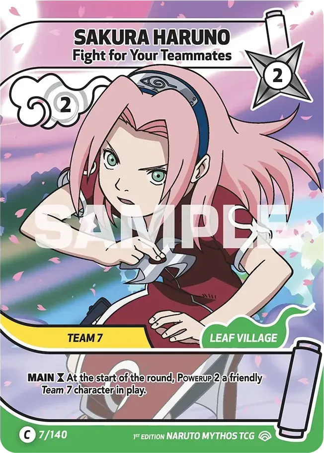 Sakura Haruno - Fight for Your Teammates — Shinobi Shiren — Naruto Mythos TCG