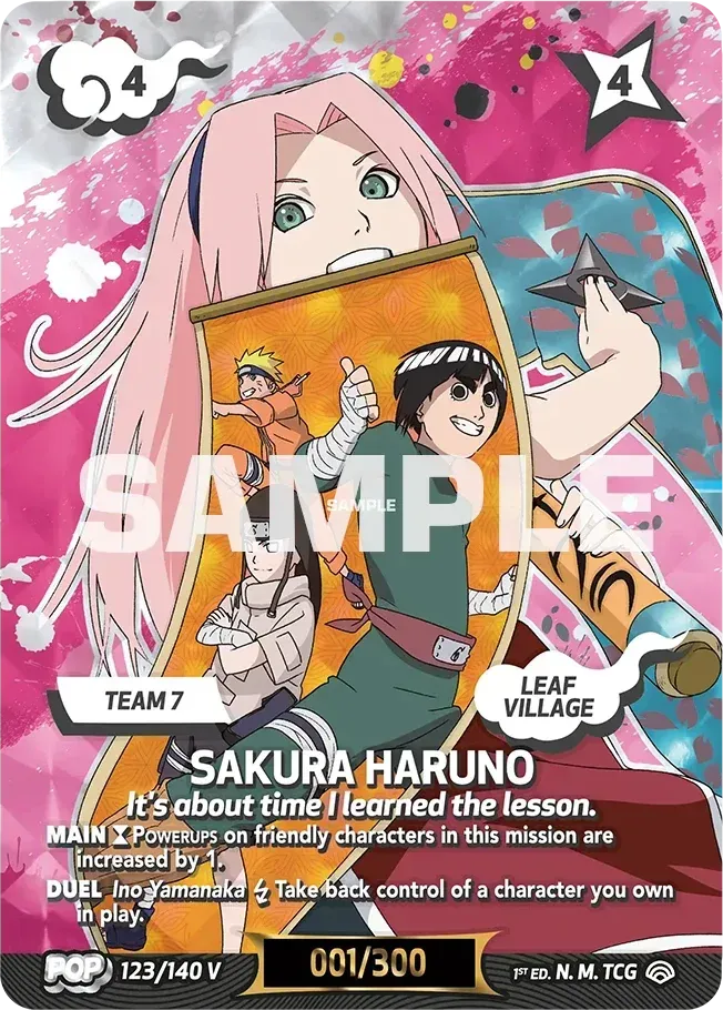 Sakura Haruno - "It's about time I learned the lesson." — Shinobi Shiren — Naruto Mythos TCG