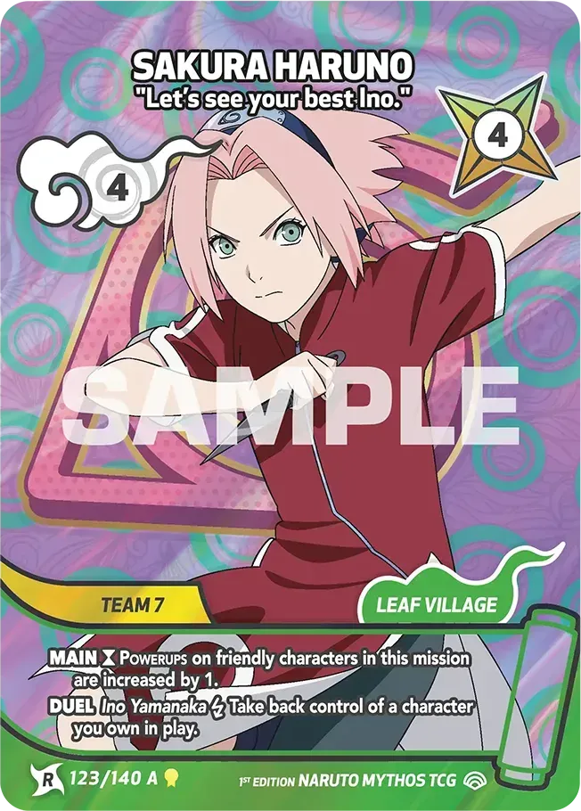 Sakura Haruno - "Let's see your best Ino." — Shinobi Shiren — Naruto Mythos TCG