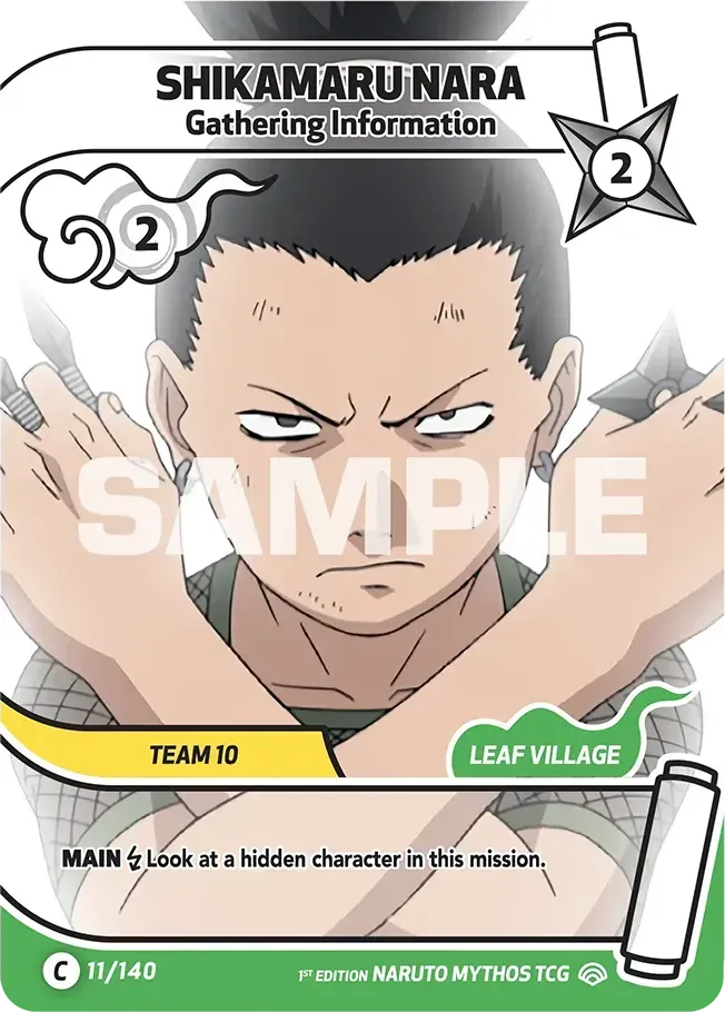 Shikamaru Nara - Gathering Information — Shinobi Shiren — Naruto Mythos TCG