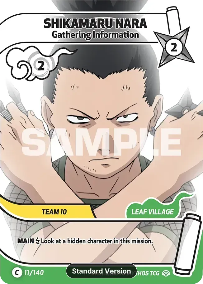 Shikamaru Nara - Gathering Information — Shinobi Shiren — Naruto Mythos TCG