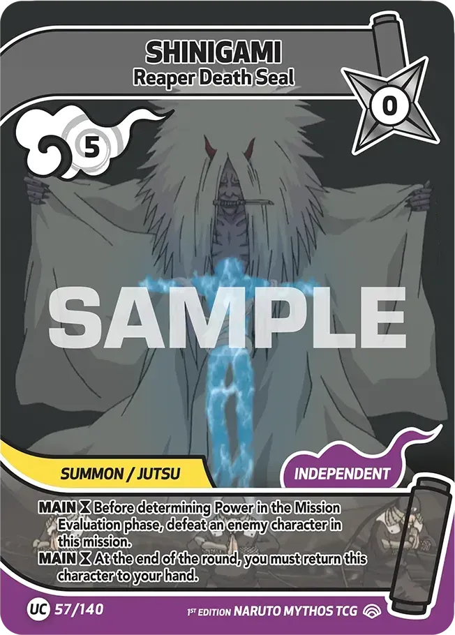 Shinigami - Reaper Death Seal — Shinobi Shiren — Naruto Mythos TCG