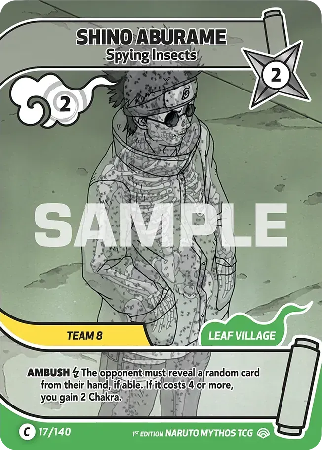 Shino Aburame - Spying Insects — Shinobi Shiren — Naruto Mythos TCG