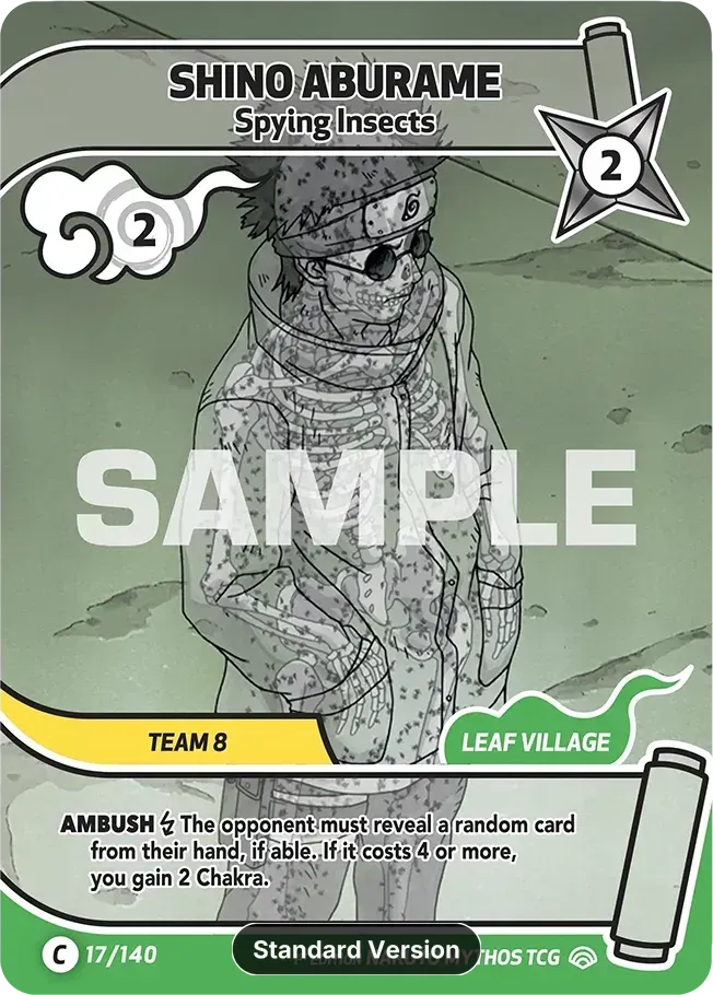 Shino Aburame - Spying Insects — Shinobi Shiren — Naruto Mythos TCG