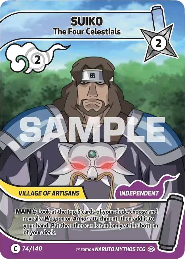 Suiko - The Four Celestials — Shinobi Shiren — Naruto Mythos TCG