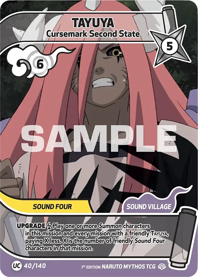 Tayuya - Cursemark Second State — Shinobi Shiren — Naruto Mythos TCG