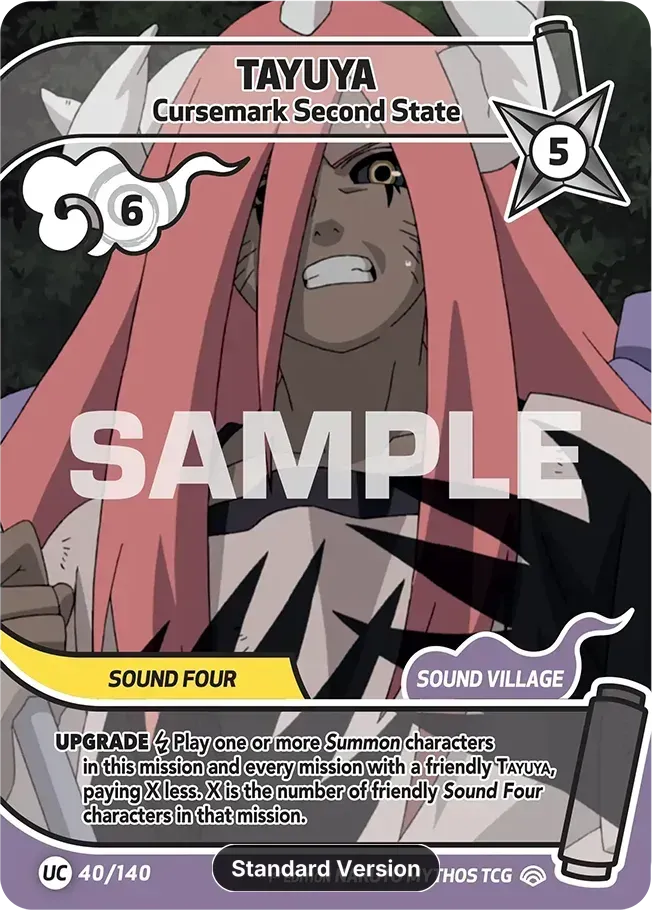 Tayuya - Cursemark Second State — Shinobi Shiren — Naruto Mythos TCG