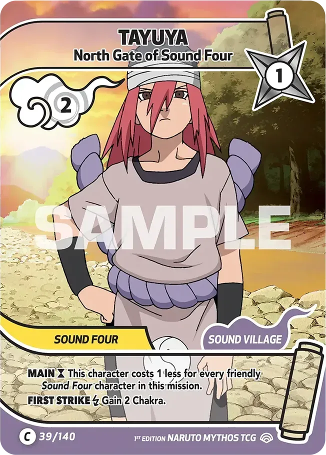 Tayuya - North Gate of Sound Four — Shinobi Shiren — Naruto Mythos TCG
