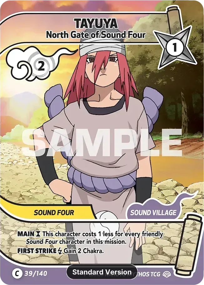 Tayuya - North Gate of Sound Four — Shinobi Shiren — Naruto Mythos TCG
