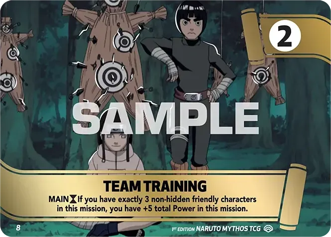 Team Training — Shinobi Shiren — Naruto Mythos TCG
