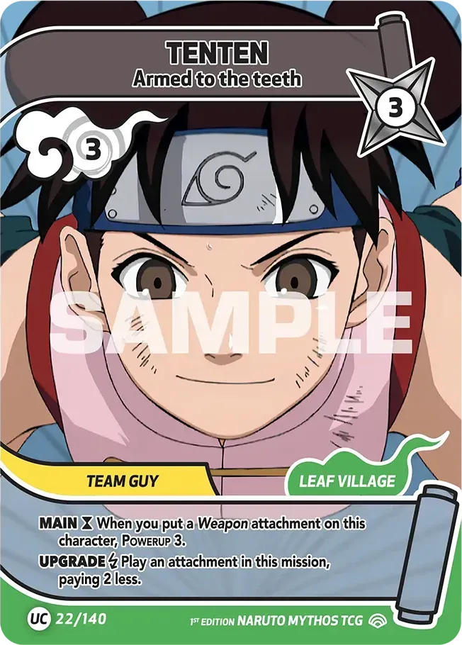 Tenten - Armed to the teeth — Shinobi Shiren — Naruto Mythos TCG