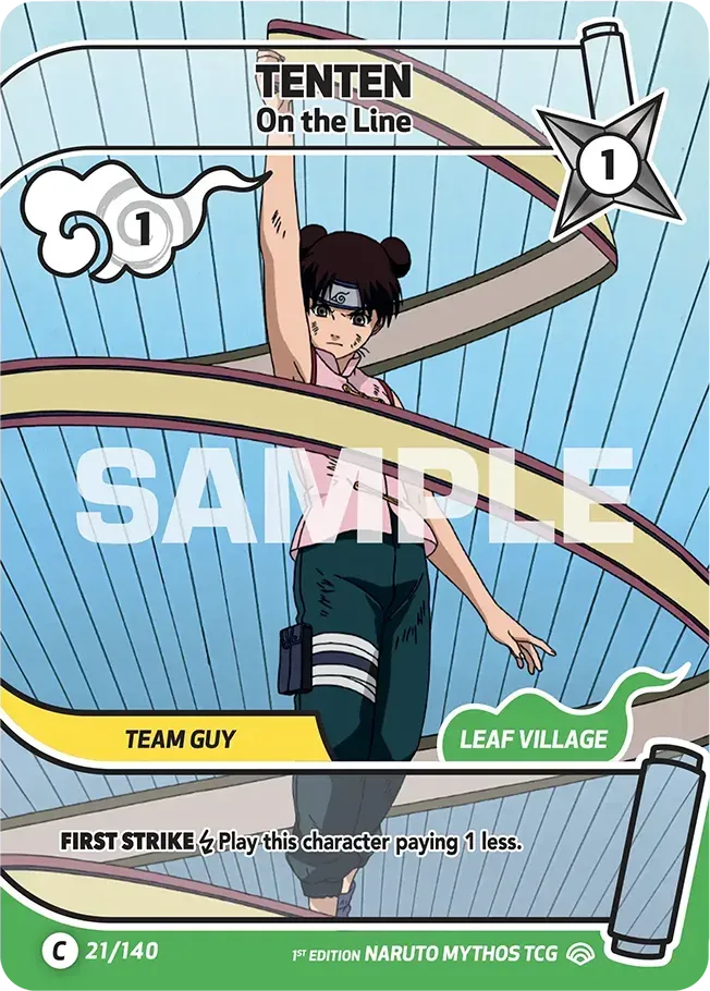 Tenten - On the Line — Shinobi Shiren — Naruto Mythos TCG