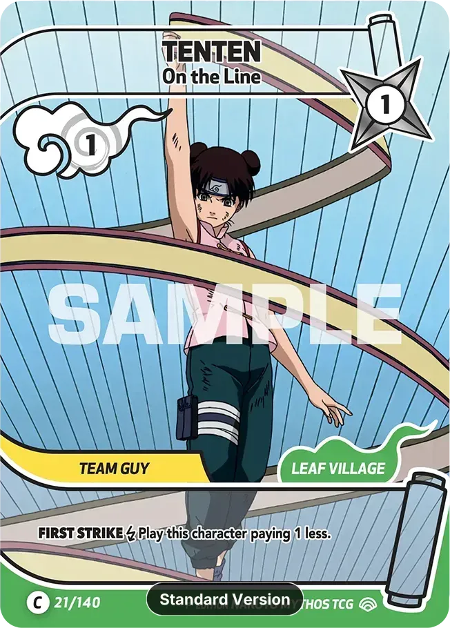 Tenten - On the Line — Shinobi Shiren — Naruto Mythos TCG