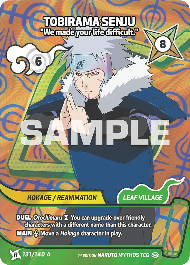 Tobirama Senju - "We made your life difficult." — Shinobi Shiren — Naruto Mythos TCG