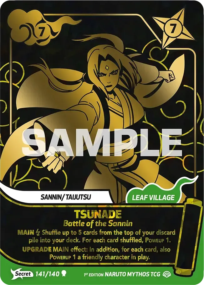 Tsunade - Battle of the Sannin — Shinobi Shiren — Naruto Mythos TCG