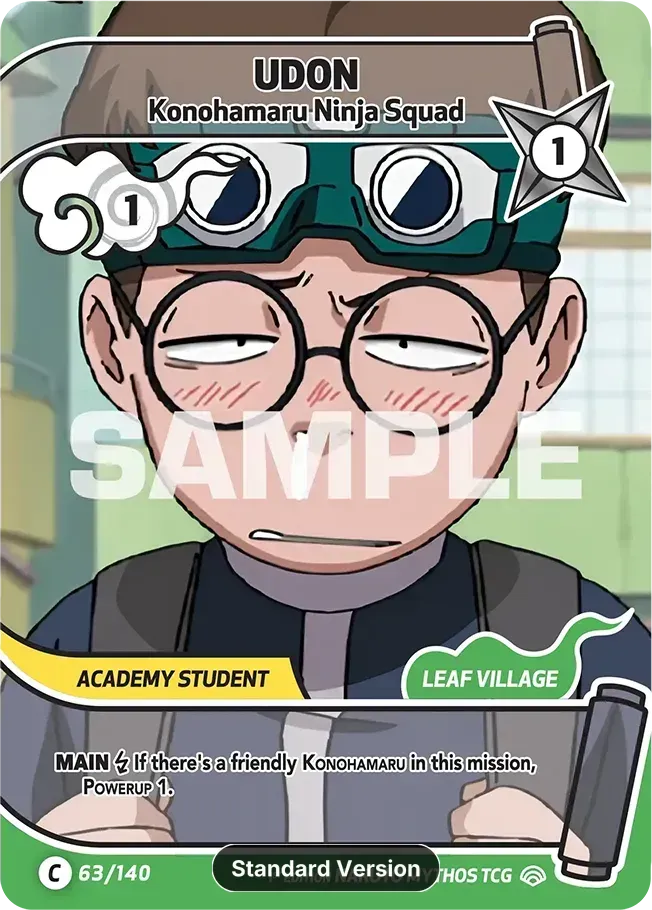 Udon - Konohamaru Ninja Squad — Shinobi Shiren — Naruto Mythos TCG